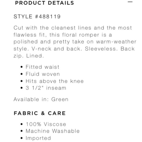 LOFT Floral V Neck Romper - Picture 5 of 5